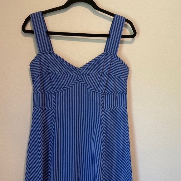 MADEWELL Bianca Striped Sun Dress in Blue Stripes sz 10 - Picture 7 of 14